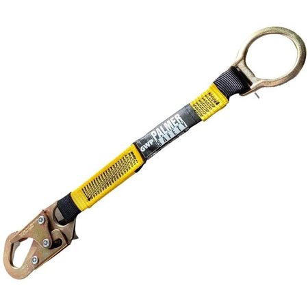 Palmer Safety 18" D-Ring Ext With 3/4" Snap Hook Polyester Webbing With Chafe Guard LE18134